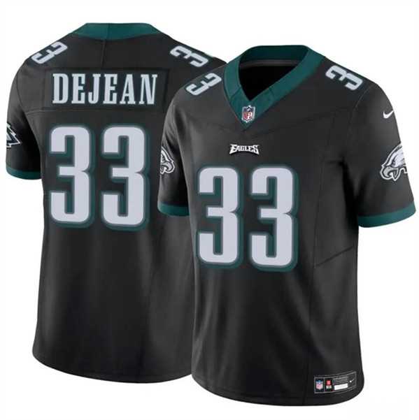 Men & Women & Youth Philadelphia Eagles #33 Cooper DeJean Black 2024 Draft F.U.S.E. Vapor Untouchable Limited Stitched Jersey